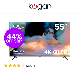 Kogan 55" QLED 4K Tizen Smart TV Product Image