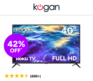 Kogan 40" LED Full HD Smart Roku TV Product Image