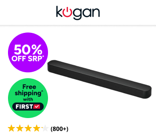 Kogan 2.1 Channel 110W Dolby Soundbar with Built-in Subwoofer Product Image
