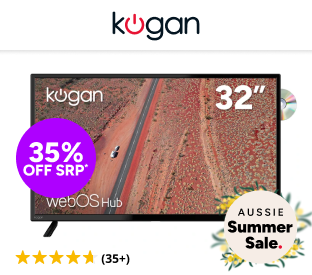 Kogan 32" LED WebOS ThinQ AI 12V Smart TV & DVD Combo Product Image
