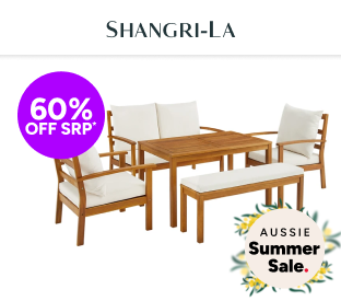 Shangri-La 6 Seater Almora Outdoor Lounge Dining Set Product Image