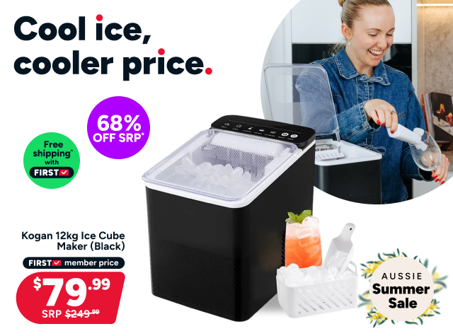 Kogan 12kg Ice Cube Maker (Black)