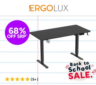 Ergolux Electric Dual Motor Standing Desk 140 x 70cm Product Image