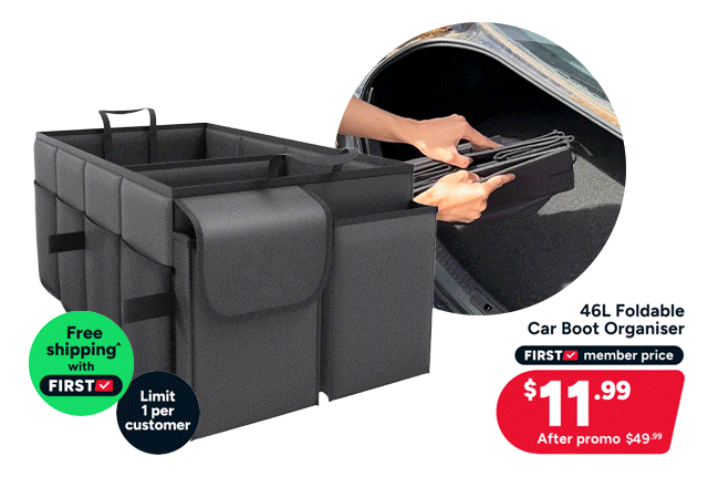 46L Foldable Car Boot Organiser