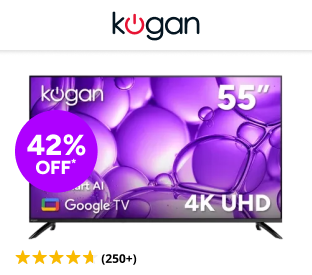Kogan 55" LED 4K Smart AI Google TV Product Image