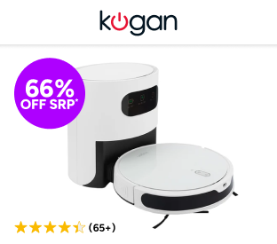 Kogan SmarterHome™ LX14 Laser Robot Vacuum Cleaner and Mop with Auto-Empty Dock Product Image
