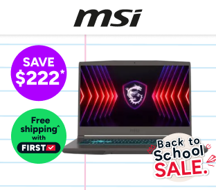 MSI Thin 15.6" Full HD 144Hz i5 RTX 3050 Gaming Laptop (16GB, 512GB) Product Image