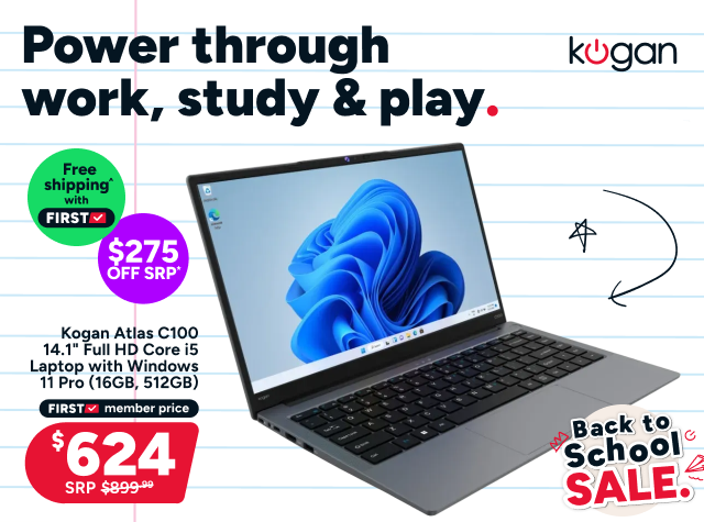 Kogan Atlas C100 14.1" Full HD Core i5 Laptop with Windows 11 Pro (16GB, 512GB)