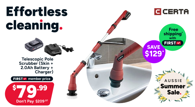 Telescopic Pole Scrubber (Skin + 2.0Ah Battery + Charger)