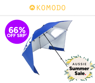 Komodo UPF 50+ Beach Umbrella Shelter Product Image
