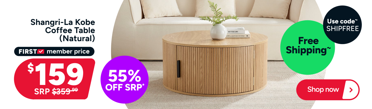 Shangri-La Kobe Coffee Table (Natural)