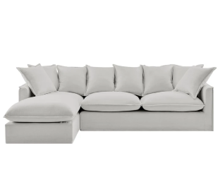 Brosa Palermo 3 Seater Modular Sofa with Left Chaise (Grey) Product Image
