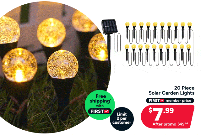 20 Piece Solar Garden Light Set