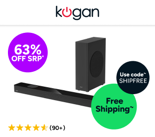 Kogan 5.1.2 Channel 200W Dolby Atmos Soundbar with Wireless Subwoofer Product Image