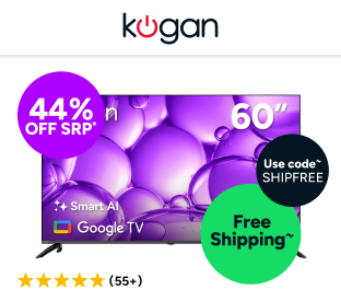 Kogan 60" LED 4K Smart AI Google TV Product Image