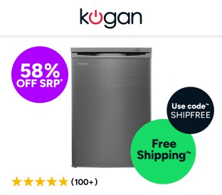 Kogan 91L Upright Freezer (Stainless Steel) Product Image