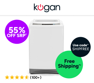 Kogan 12kg Top Load Washing Machine (White) Product Image