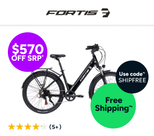 Fortis 36V 10.4Ah Step-Through Shimano Commuter Electric Bike Product Image
