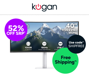 Kogan Infinity 40" Curved Ultrawide WUHD 5K2K 180Hz Freesync USB-C Monitor Product Image