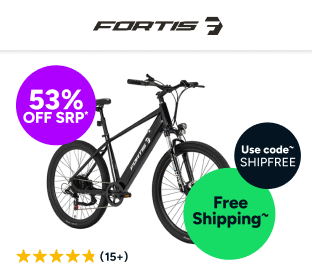 Fortis 27.5“ 36V 10Ah Hybrid Pro Shimano Commuter Electric Mountain Bike Product Image