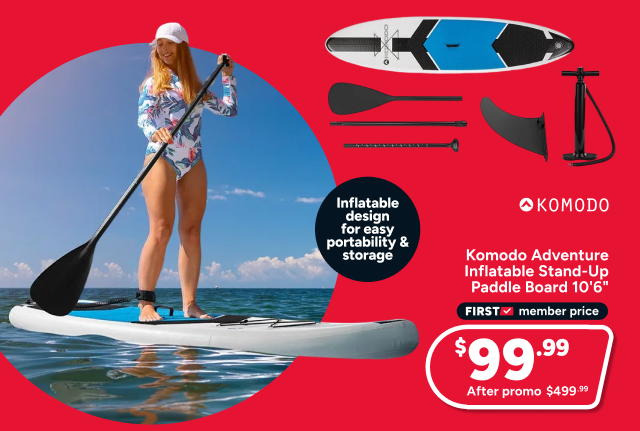 Komodo Adventure Inflatable Stand-Up Paddle Board (10 foot 6 inches)