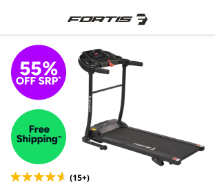 Fortis 400mm Foldable Incline Treadmill Product Image
