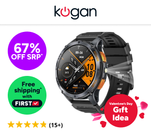 Kogan Active Tactical GPS Smart Sport Watch (Graphite) Product Image