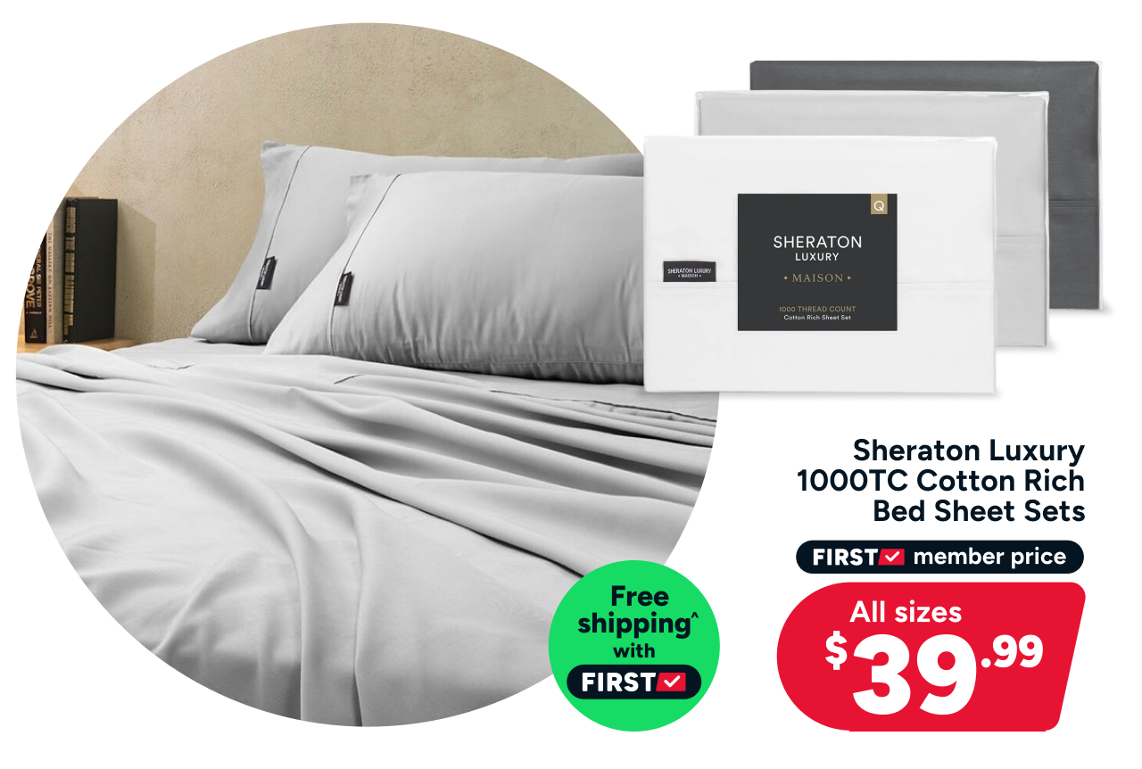 Sheraton Luxury 1000TC Cotton Rich Bed Sheet Set