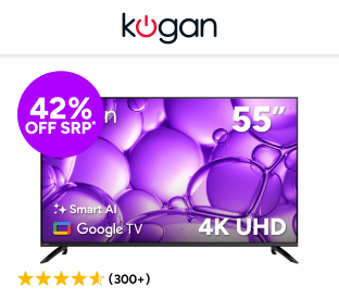 Kogan 55" LED 4K Smart AI Google TV Product Image