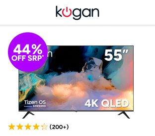 Kogan 55" QLED 4K Tizen Smart TV (with Samsung TV Plus) Product Image