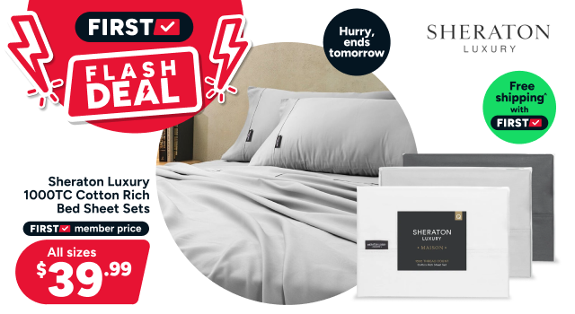 Sheraton Luxury 1000TC Cotton Rich Bed Sheet Set