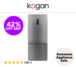 Kogan 416L Bottom Mount Fridge (Stainless Steel) Product Image
