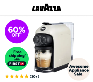 Lavazza A Modo Mio Deséa Coffee Machine (White Cream) Product Image