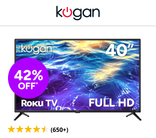 Kogan 40" LED Full HD Smart Roku TV Product Image