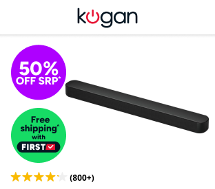Kogan 2.1 Channel 110W Dolby Soundbar with Built-in Subwoofer Product Image