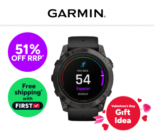 Garmin Epix Pro Gen 2 Sapphire Smart Sports Watch (Carbon Grey DLC Titanium with Black Band, 51mm) Product Image