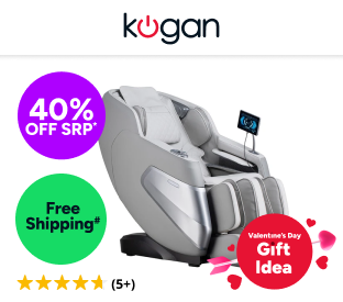 Kogan DeepSpinal Pro 4D Zero-Gravity SL-Track Massage Recliner Chair (Grey) Product Image