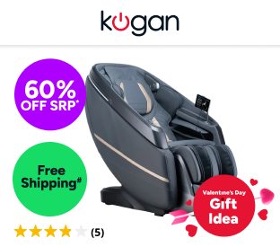 Kogan VitalityElite 4D Zero-Gravity SL-Track Massage Recliner Chair (Dark Grey) Product Image