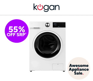 Kogan 11kg Front Load BLDC Inverter Washing Machine (White) Product Image