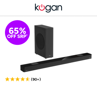 Kogan 5.1.2 Channel 200W Dolby Atmos Soundbar with Wireless Subwoofer Product Image