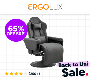 Ergolux Hotshot Recliner Gaming Office Chair (Black) Product Image