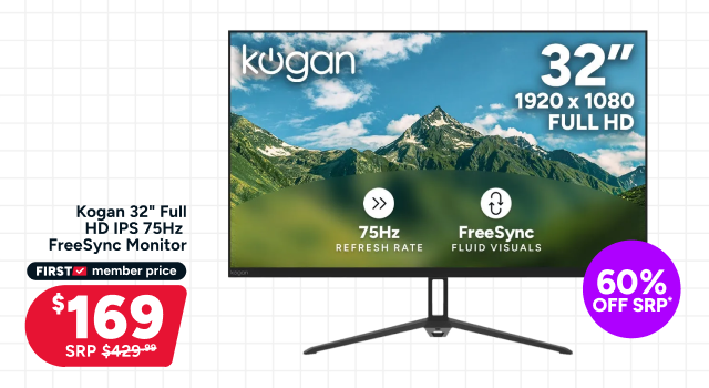 Kogan 32" Full HD IPS 75Hz FreeSync Monitor