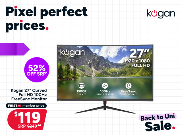 Kogan 27" Curved Full HD 100Hz FreeSync Monitor