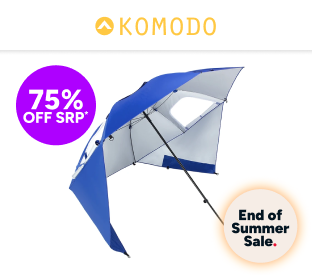 Komodo UPF 50+ Beach Umbrella Shelter Product Image