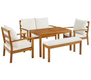 Shangri-La 6 Seater Almora Outdoor Lounge Dining Set Product Image