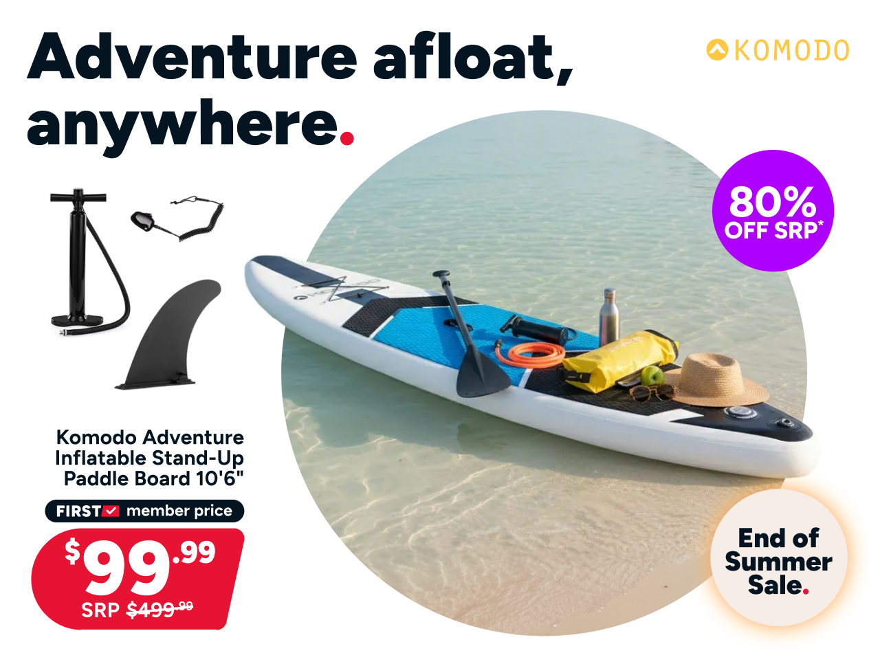 Komodo Adventure Inflatable Stand-Up Paddle Board 10'6"