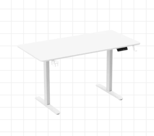 Ergolux Electric Dual Motor Standing Desk 140 x 70cm (White) Product Image