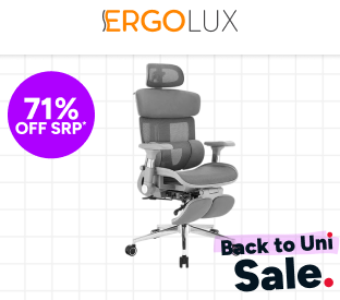 Ergolux Pro Max Ergonomic Mesh Office Chair with Footrest Product Image