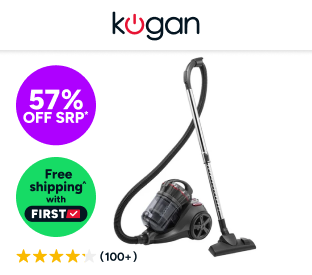 Kogan Cat & Dog Bagless Vacuum Cleaner with Turbo Brush Product Image