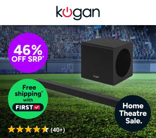 Kogan 2.1 Channel 225W Dolby Slim Soundbar with Wireless Subwoofer Product Image